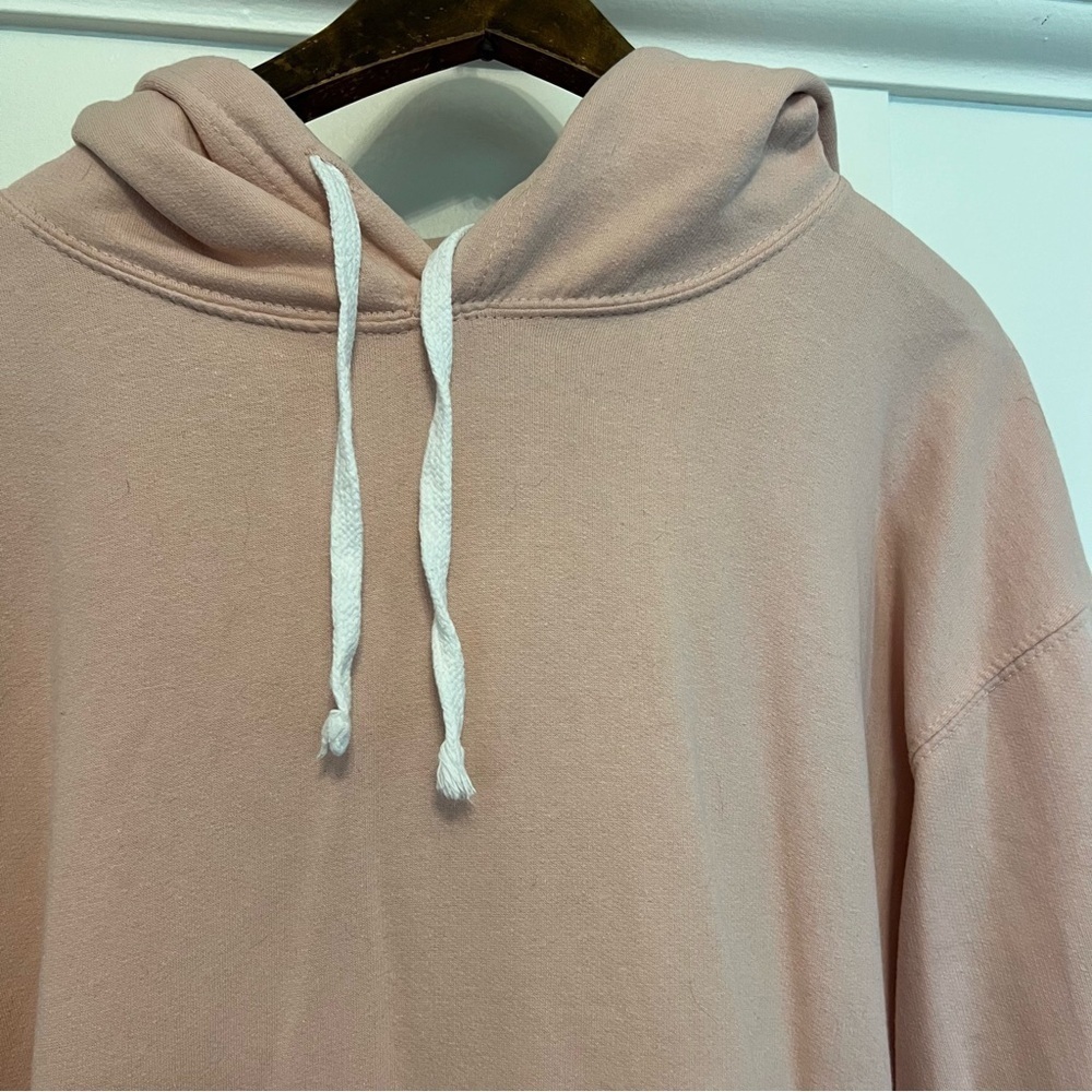 Women's Large Fleece Factory Pink Hoodie - Picture 5 of 8